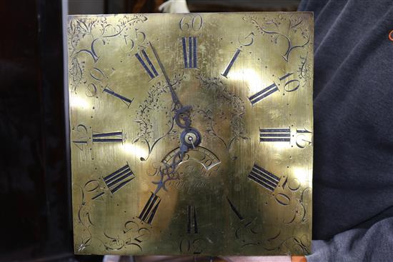 A Samuel Roberts, Llansair, oak longcase clock W.54cm